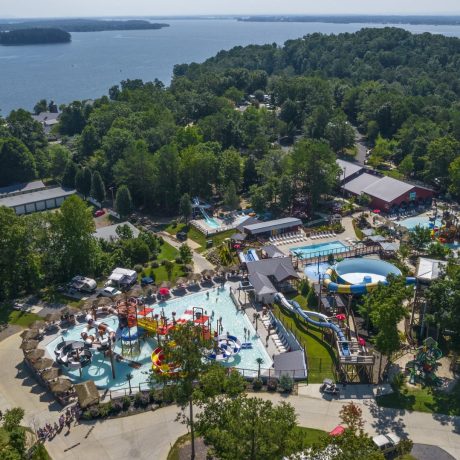 Best waterpark and waterslides - Pirates Bay Waterpark in Leesburg AL (Northern Alabama), a sprawling aquatic playground located on a hilltop overlooking Weiss Lake. There’s fun for everyone with tube slides, body slides, multiple pools, waterfalls, splash playground, food, drinks, parties, and so much more!