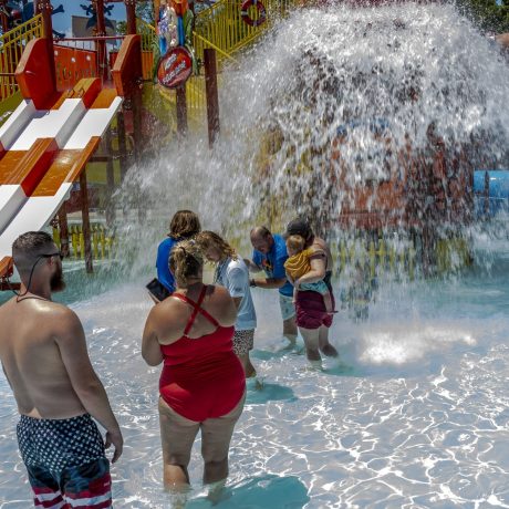 Best waterpark and waterslides - Pirates Bay Waterpark in Leesburg AL (Northern Alabama), a sprawling aquatic playground located on a hilltop overlooking Weiss Lake. There’s fun for everyone with tube slides, body slides, multiple pools, waterfalls, splash playground, food, drinks, parties, and so much more!